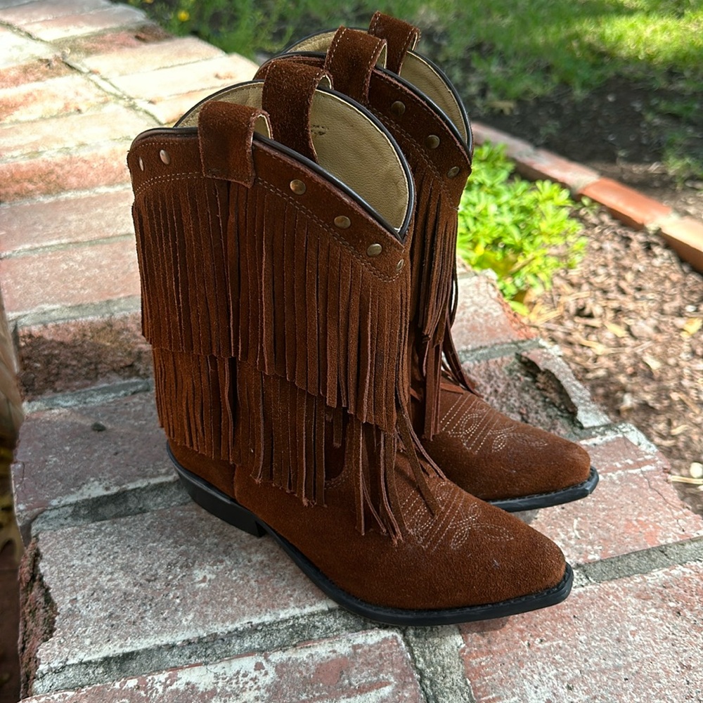Youth Fringe Cowboy Boots